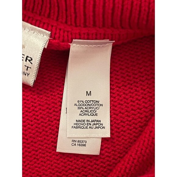 Red Villager Sport Nautical‎ Wheel Sweater Women's Sz M Cotton & Acrylic - Picture 4 of 16